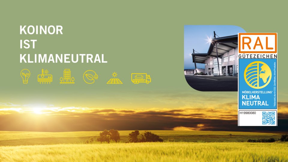 KOINOR ist klimaneutral KOINOR ist klimaneutral